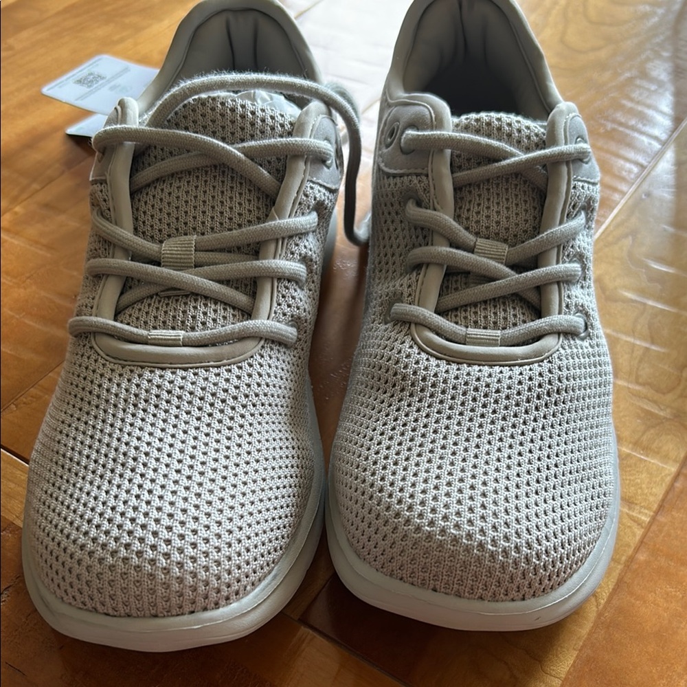Light Gray Mesh Sneakers